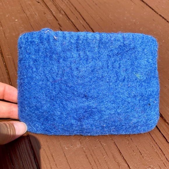 5” Felted Mushroom Change Purse - Picture 3 of 3